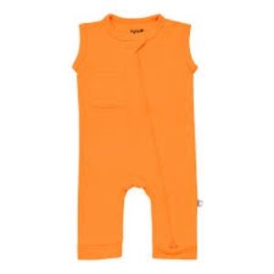 Kyte Baby Zippered Sleeveless Romper in Tangerine Size 3T